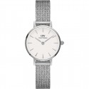 DANIEL WELLINGTON orologio in acciaio fondo bianco - Petite Pressed Sterling