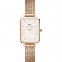 DANIEL WELLINGTON orologio in acciaio placcato dorato fondo bianco - Quadro Pressed Melrose