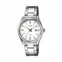 CASIO Collection orologio in acciaio e ottone fondo bianco