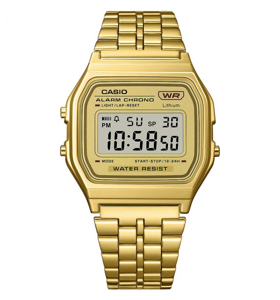 CASIO Vintage - orologio in acciaio ip gold e resina fondo chiaro - Orologi  Shopping