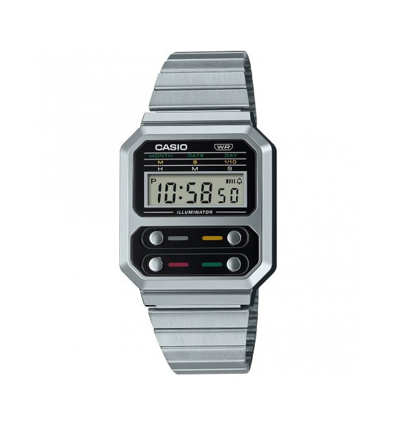 CASIO Vintage - orologio in acciaio e resina fondo nero - Iconic - Orologi  Shopping