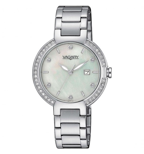 VAGARY Timeless - Orologio in acciaio fondo madreperla - Donna