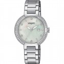 VAGARY Flair - Orologio in acciaio fondo madreperla con cristalli - Donna