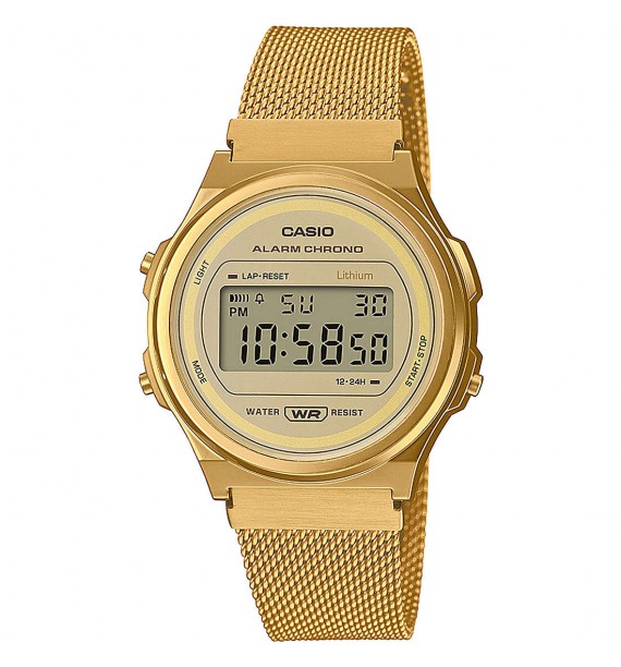 CASIO Vintage - orologio in acciaio placcato oro rosa e resina maglia  milano - Edgy - Orologi Shopping