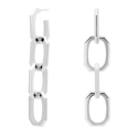 Orecchini PD Paola Signature Chain Silver
