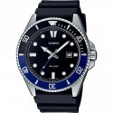 Orologio uomo Casio Duro MDV-107-1A2VEF quadrante nero e ghiera nero-blu