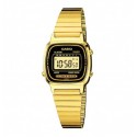 CASIO Vintage orologio in acciaio e resina fondo dorato - Mini