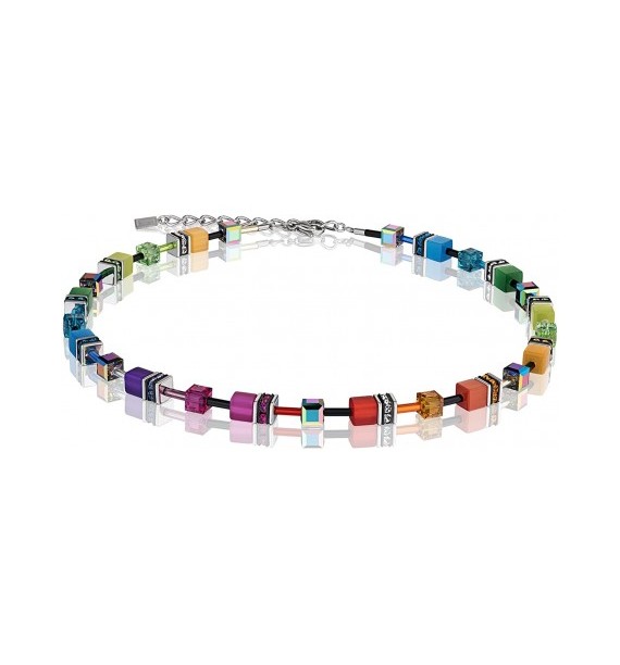 Collana Couer de Lion GeoCUBE Multicolor Rainbow 2838/10-1520