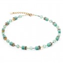 Collana Couer de Lion GeoCUBE Iconic Mono Oro verde acqua