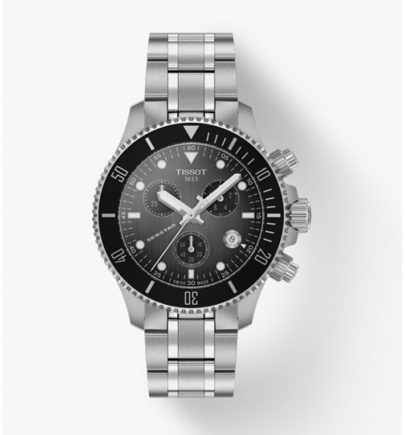 Orologio Tissot Seastar 1000 quartz chronograf 38 mm T1202171106100
