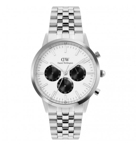 Iconic Chronograph Arch 5-Link Off- White Panda Silver