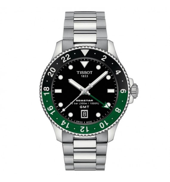 Orologio Uomo Tissot Seastar 1000 GMT 40mm - T1208521105100