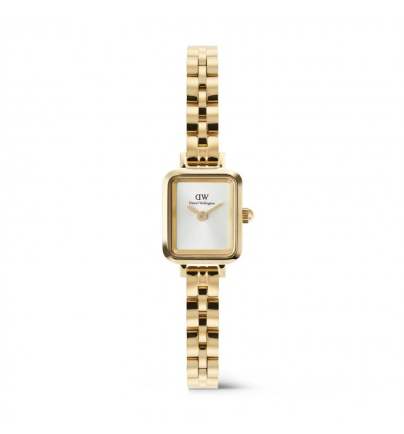 Orologio Daniel Wellington Quadro Mini Arch 3-link White Sunray Gold