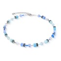 Collana Couer de Lion GeoCUBE® Iconic Aqua-Blue 2838102007