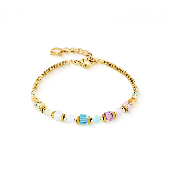 Bracciale Couer de Lion Cube Aura pastello oro 2104/30-1576
