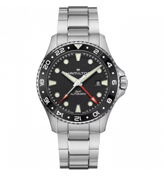 Orologio uomo Hamilton Khaki Navy Auto GMT H82555130