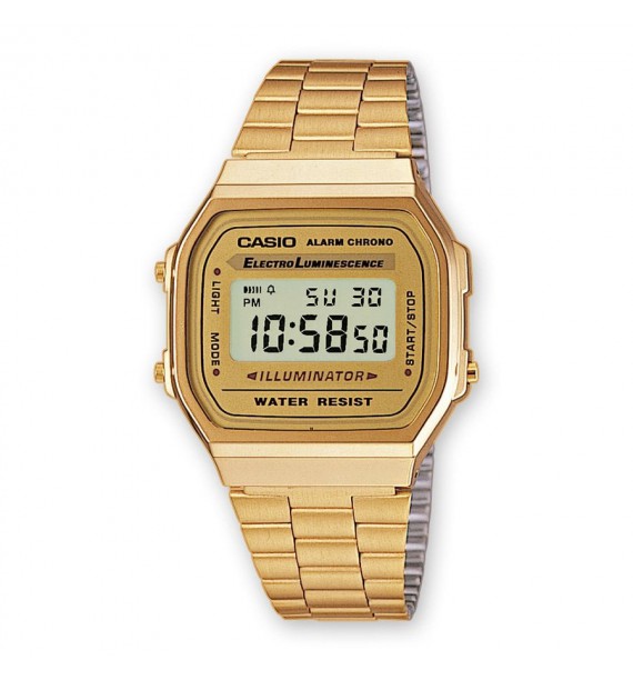 CASIO Vintage orologio in acciaio dorato e resina fondo dorato - Iconic
