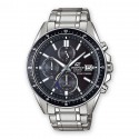 CASIO Edifice orologio Chrono in acciaio fondo nero - Premium Collection