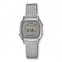CASIO Vintage orologio in acciaio e resina fondo grigio - Mini