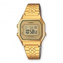 CASIO Vintage orologio in acciaio e resina fondo dorato - Iconic
