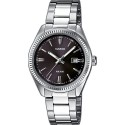 CASIO Collection orologio in acciaio e ottone fondo nero