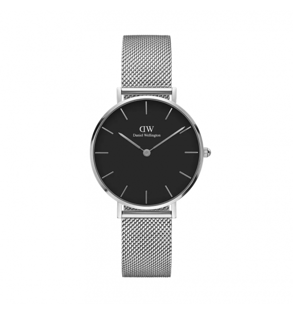 DANIEL WELLINGTON Petite orologio in acciaio fondo nero - Sterling