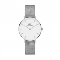 DANIEL WELLINGTON Petite orologio in acciaio fondo bianco - Sterling