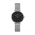 DANIEL WELLINGTON Petite orologio in acciaio fondo nero - Sterling