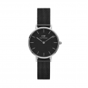 DANIEL WELLINGTON Petite orologio in acciaio fondo nero - Ashfield