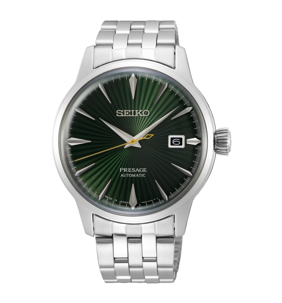 SEIKO - Orologio automatico in acciaio inox fondo verde - Presage