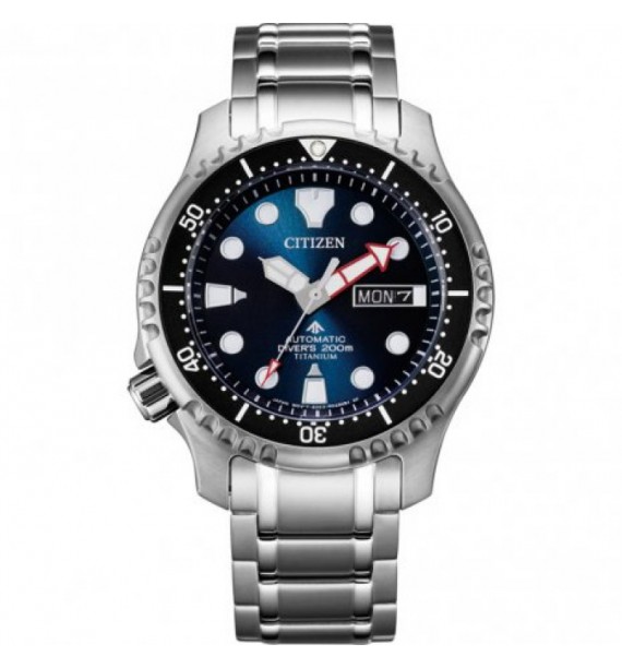 CITIZEN - Orologio automatico in acciaio fondo blu - Diver's Automatic 200 mt