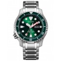 CITIZEN - Orologio automatico in Super Titanio fondo verde - Diver's Automatic 200 mt