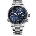 CITIZEN - Orologio Chrono in Super Titanio fondo blu -Pilot