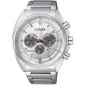 CITIZEN - Orologio Chrono in acciaio fondo silver - Metropolitan Crono