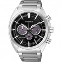 CITIZEN - Orologio Chrono in acciaio fondo nero - Metropolitan Crono