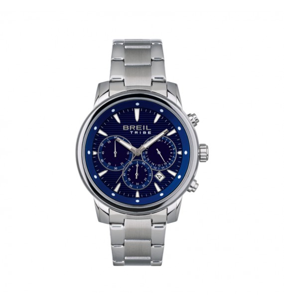 BREIL Tribe - Orologio cronografo in acciaio fondo nero - Sail